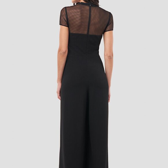 Crepe Bowfront Illusion Jumpsuit - Picture 3 of 4